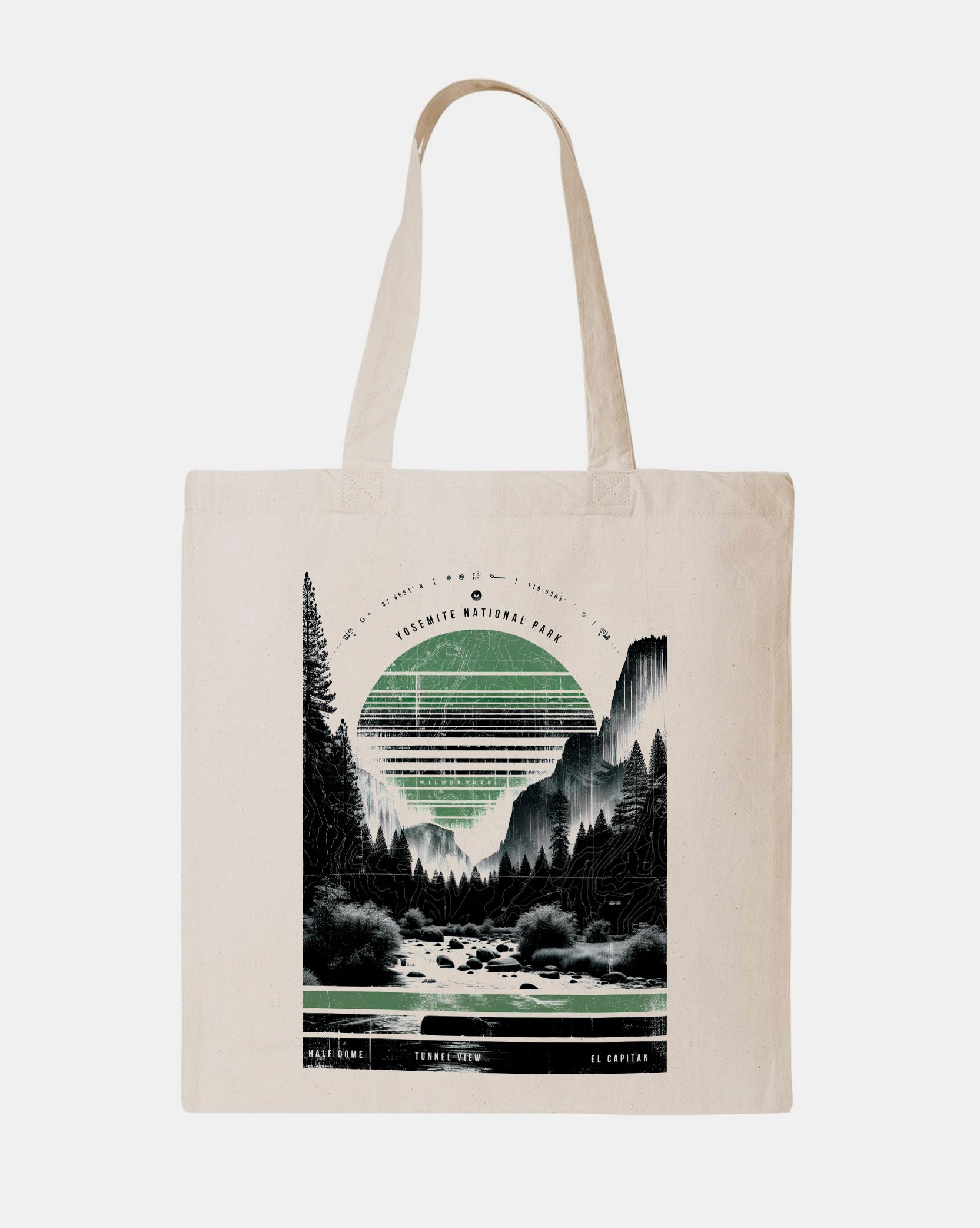 Yosemite National Park Tote Bag | Black Lantern