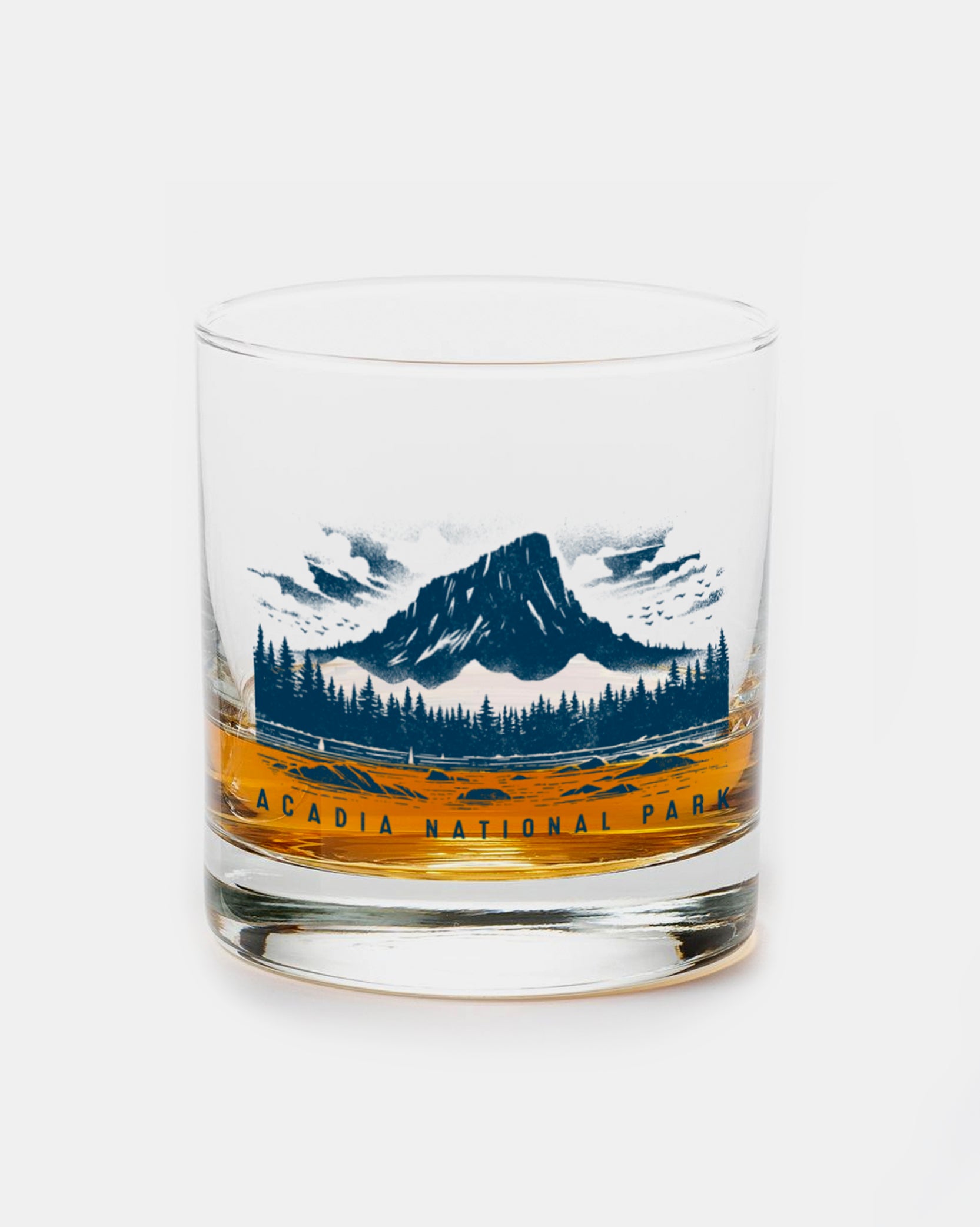 Acadia National Park Single Whiskey Glass