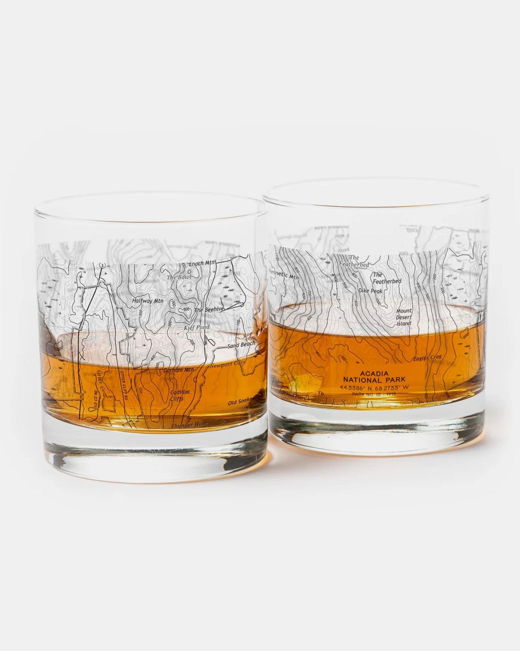 Acadia National Park Whiskey Glasses 1