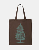 Blue Spruce Brown Tote Bag 1