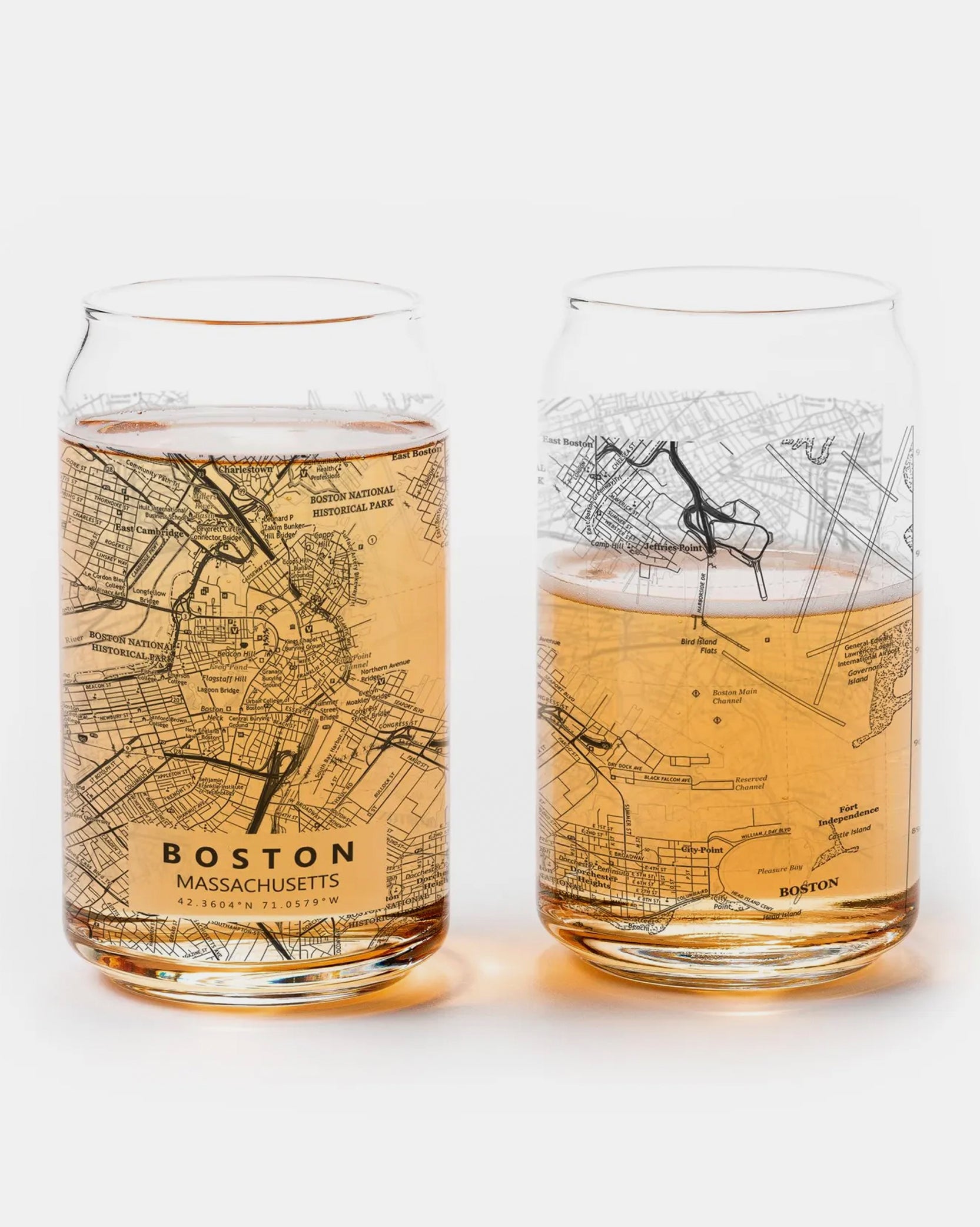 Boston Massachutsetts Pint Glasses 1