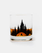 Camping In The Woods Single Whiskey Glass 1