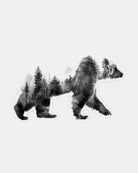 Double Exposure Bear Outdoor Sticker