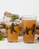 Double Exposure Bear Pint Glass Set 2