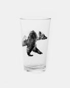 Double Exposure Bear Single Pint Glass