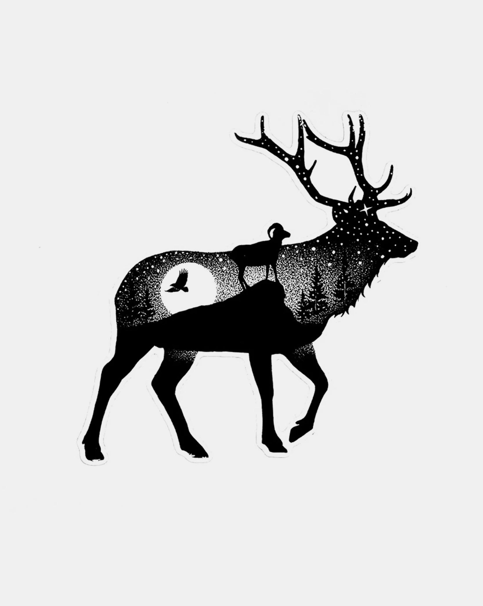 Elk Outdoor Sticker