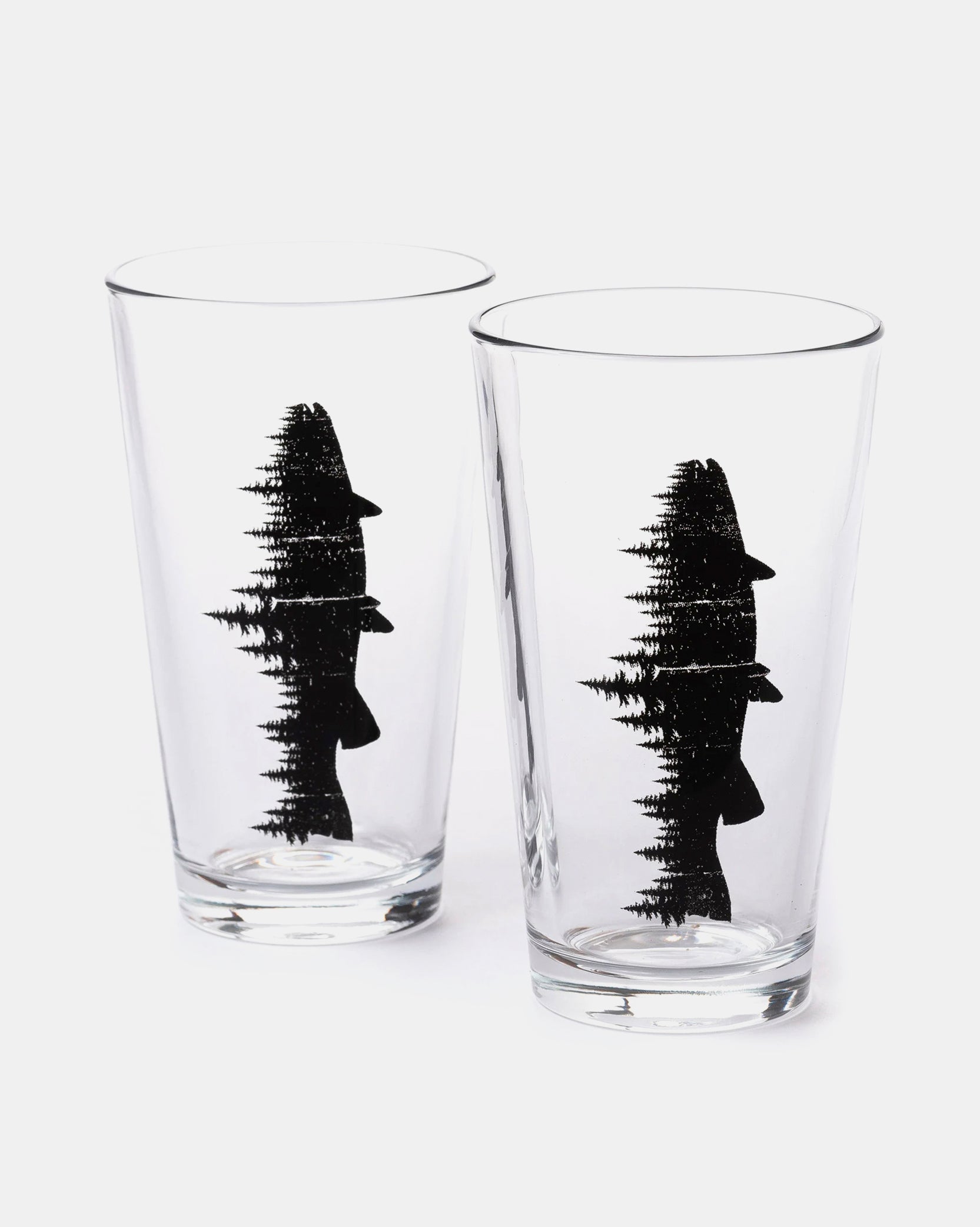 Fish and Forest Pint Glass Set 1