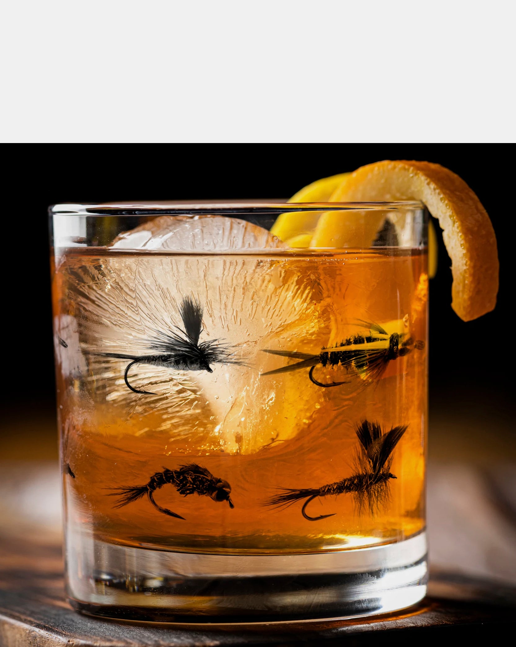 Fly fishing flies whiskey glasses 2