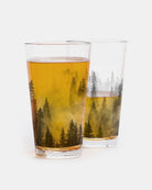 Pine Tree Forest Pint Glass Set 1