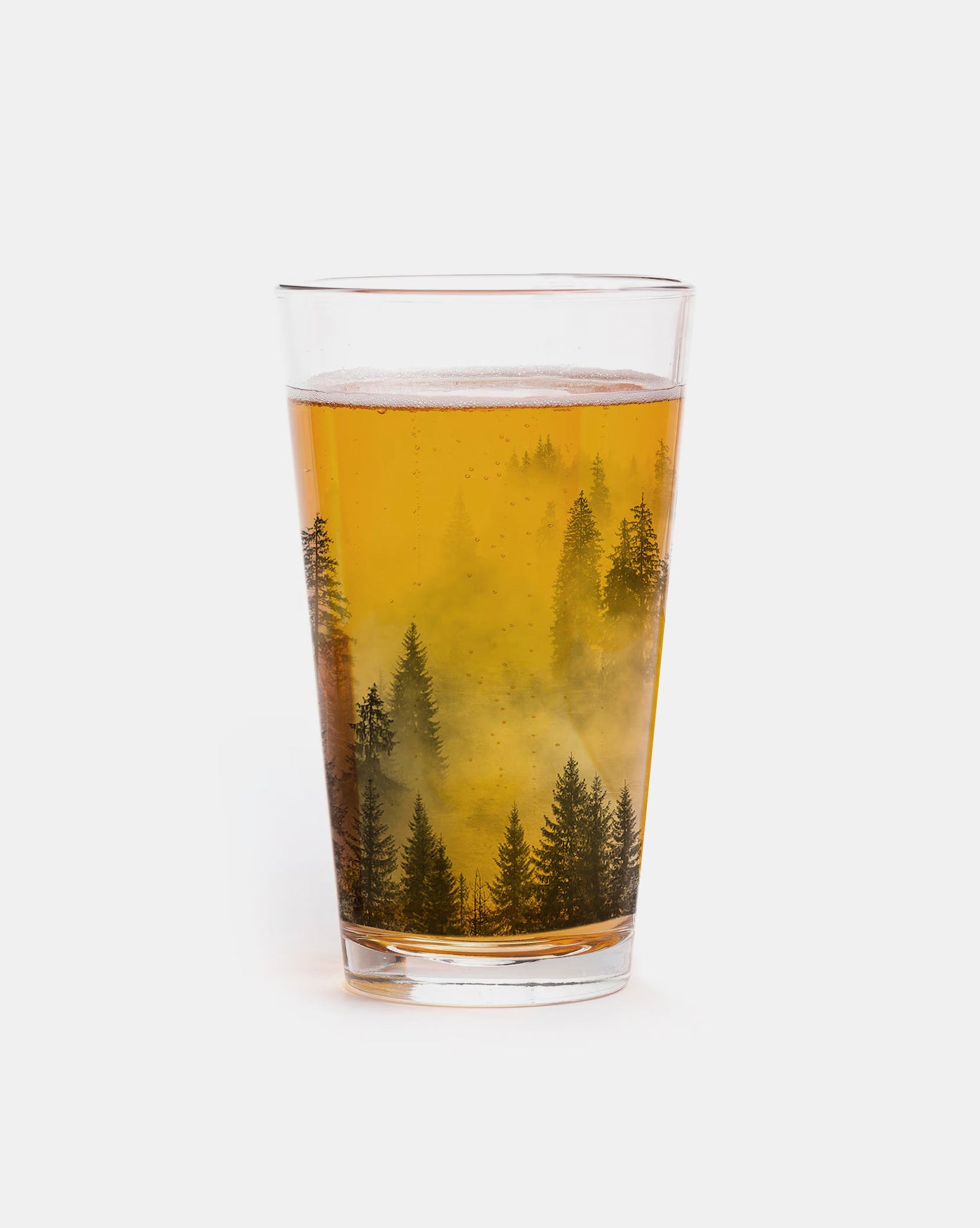 Forest And Clouds Single Pint Glass