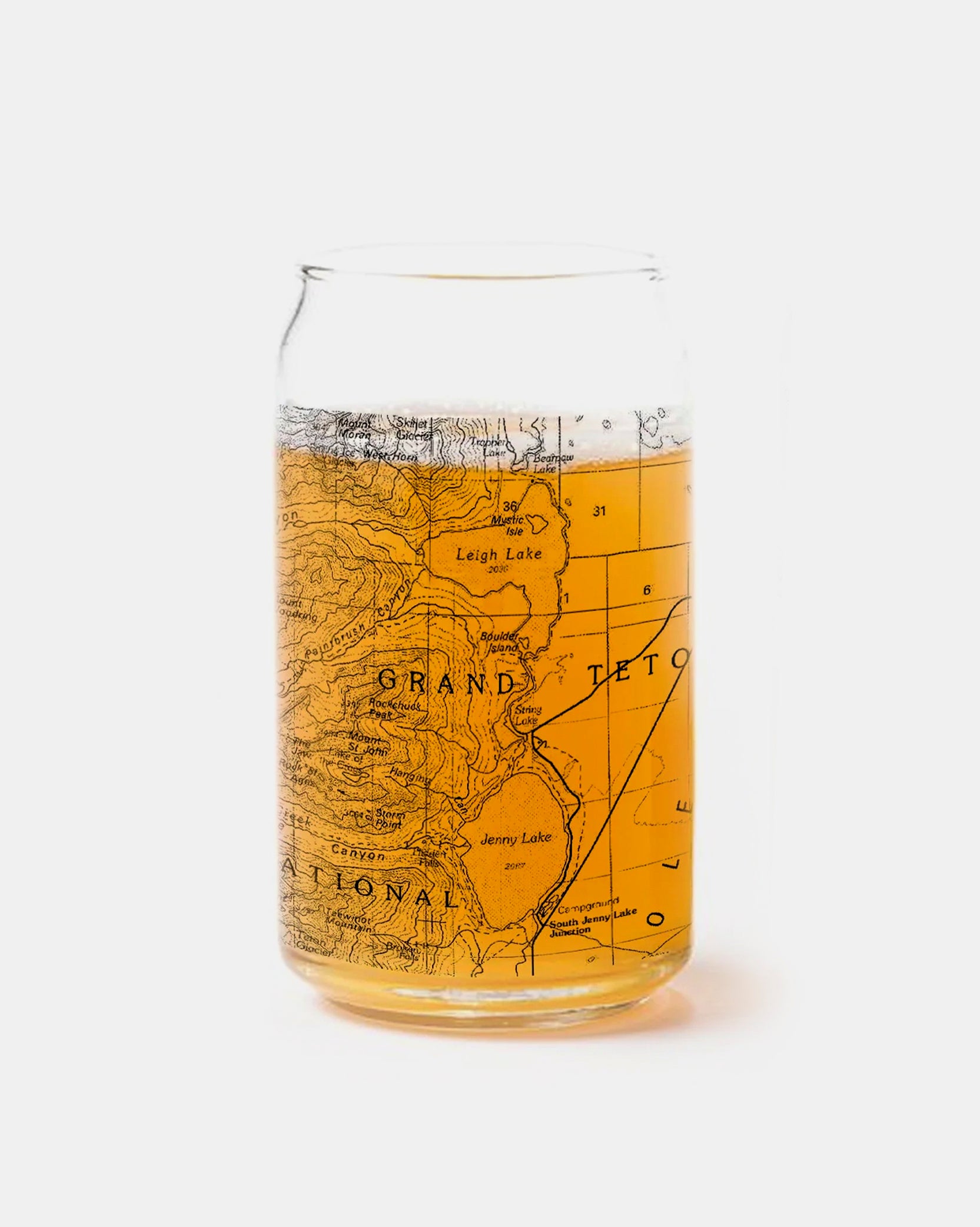 Grand Teton National Park Single Can Glass