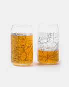 Grand Teton National Park Topograhpic Can Glasses 1