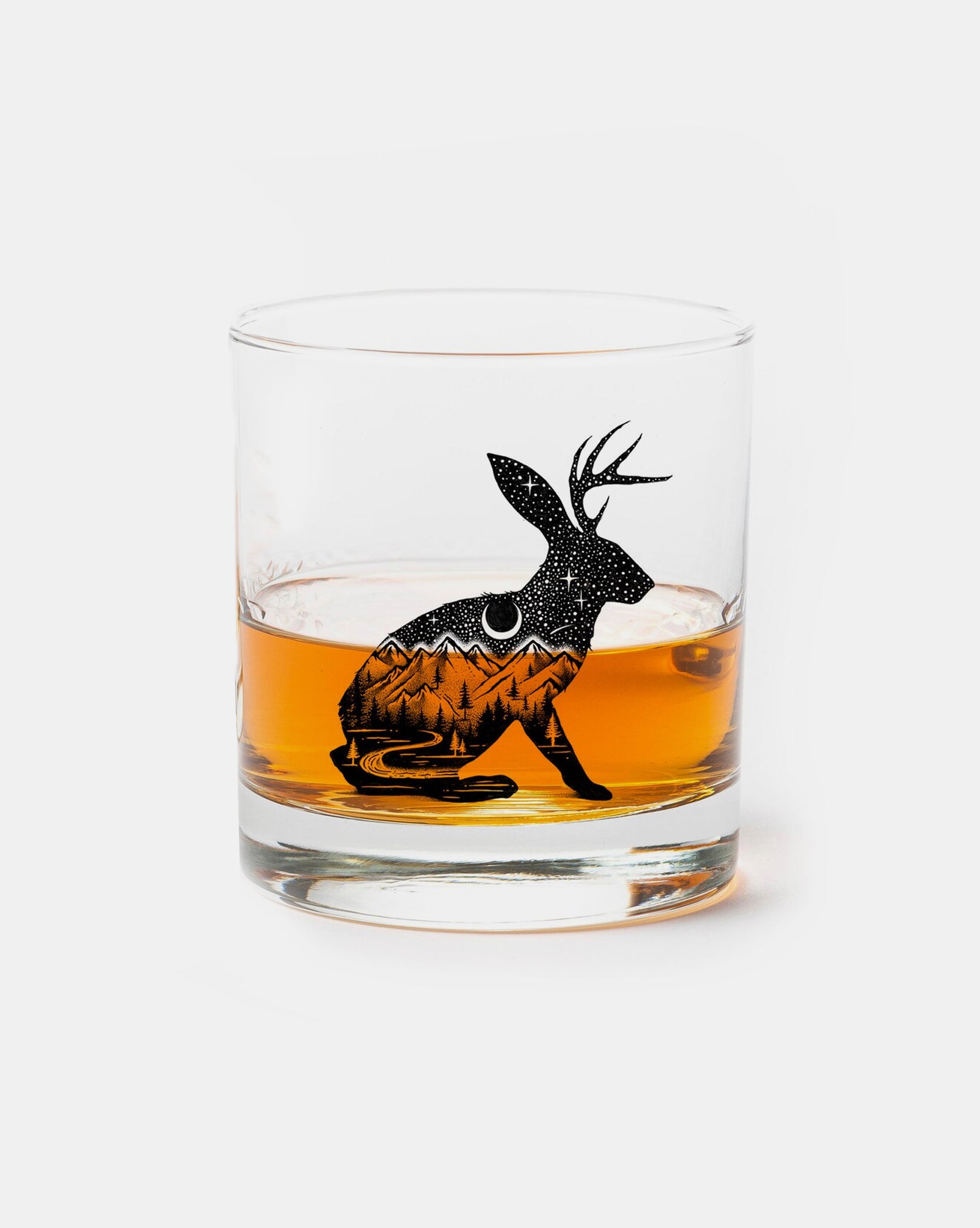 Jackalope Single Whiskey Glass