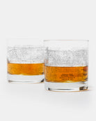 Joshua Tree National Park Topographic Map Whiskey Glasses Set of 2