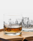 Locomotive blueprints whiskey glasses 2