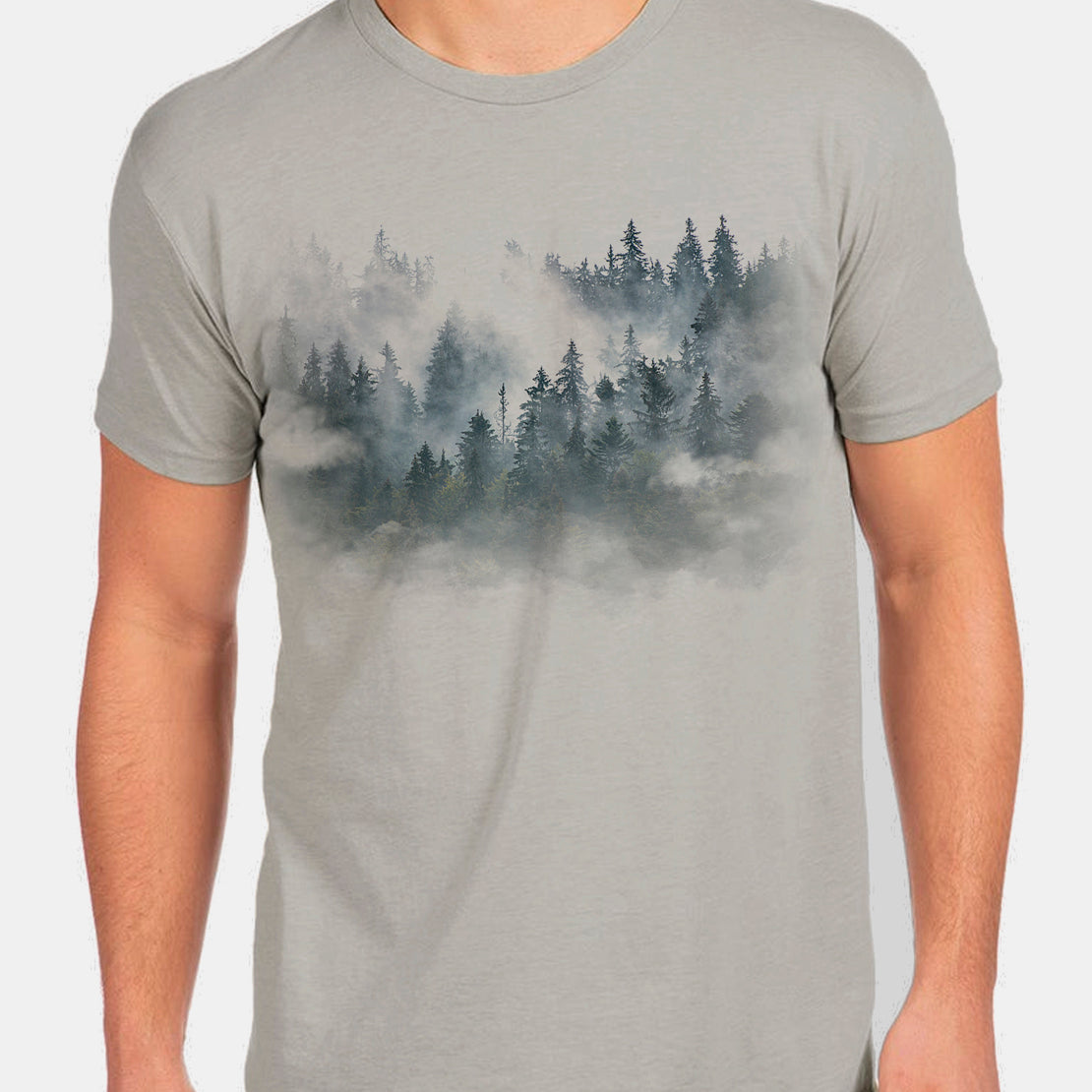 Mens-Colorful-Forest-And-Clouds-Tshirt-1