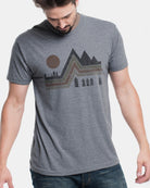 Mens Vintage Mountain Tshirt 1