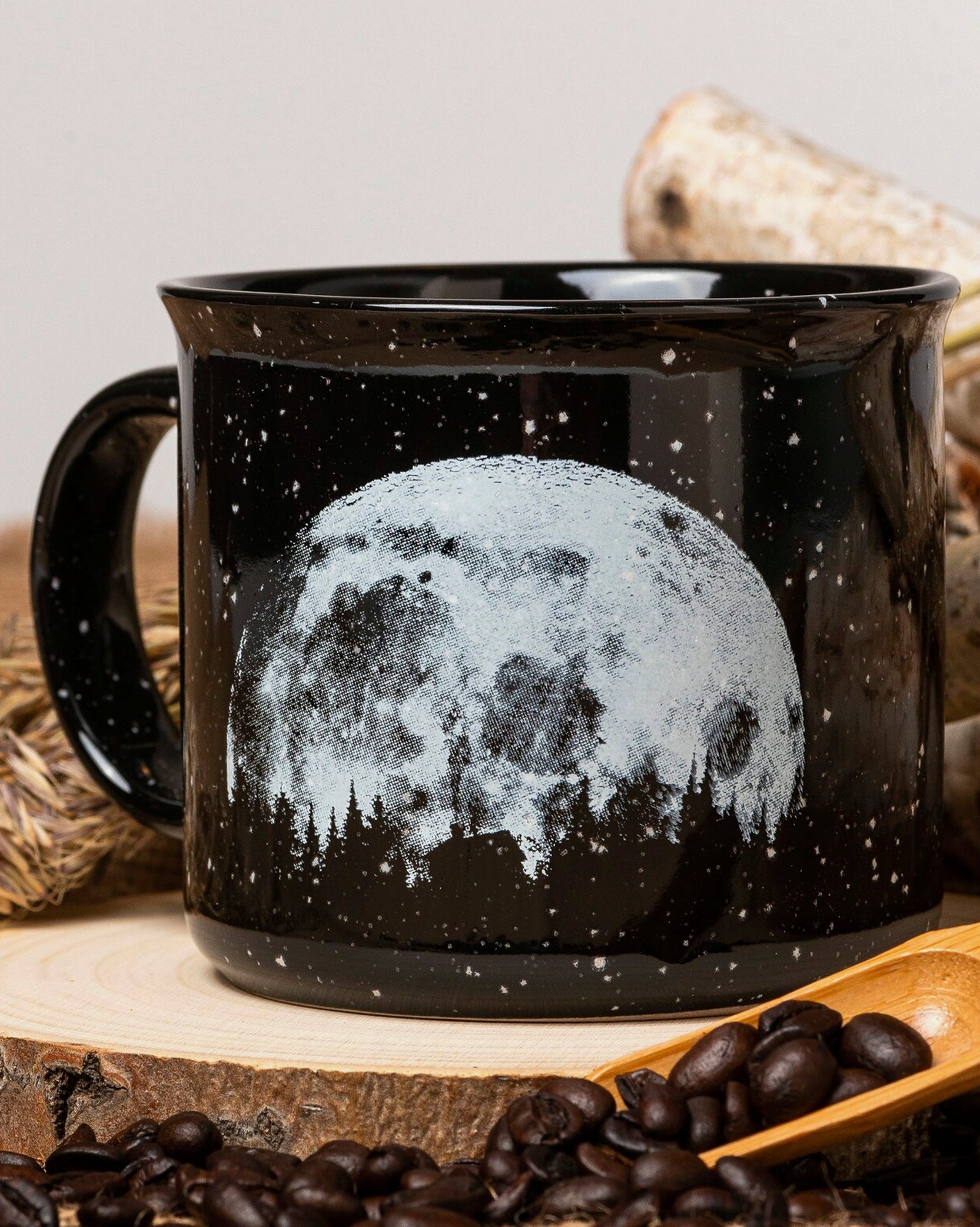Moon and Cabin Mug 2