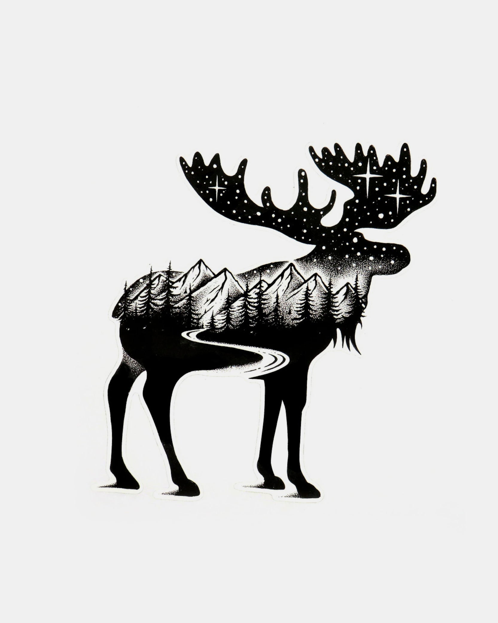 Moose Outdoor Sticker