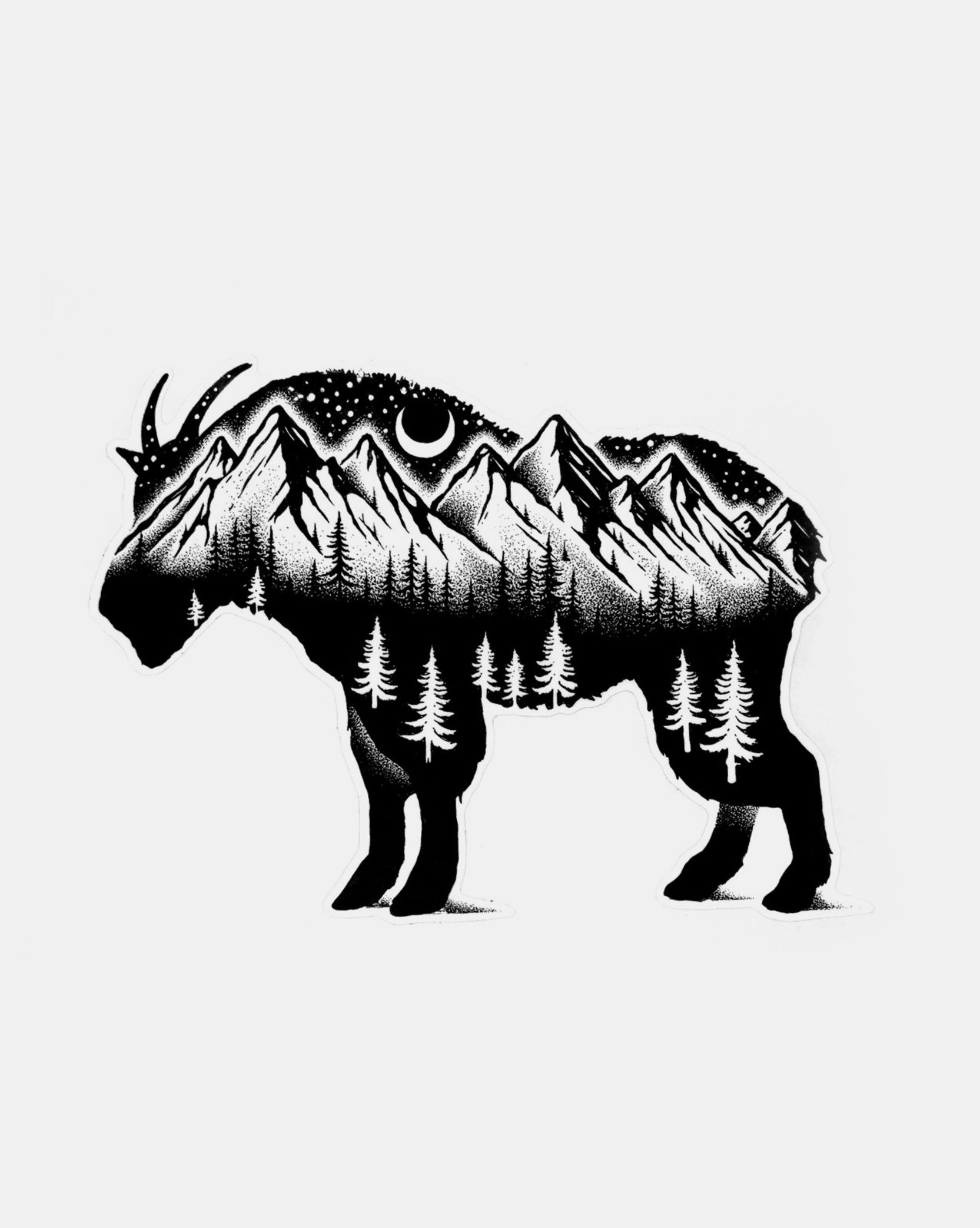 Mountain Goat Outdoor Sticker 2