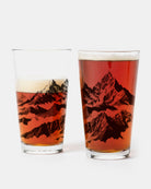 Mountain Range Pint Glass 1
