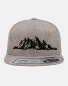 Panoramic Mountain Range Heather Grey Cap 1