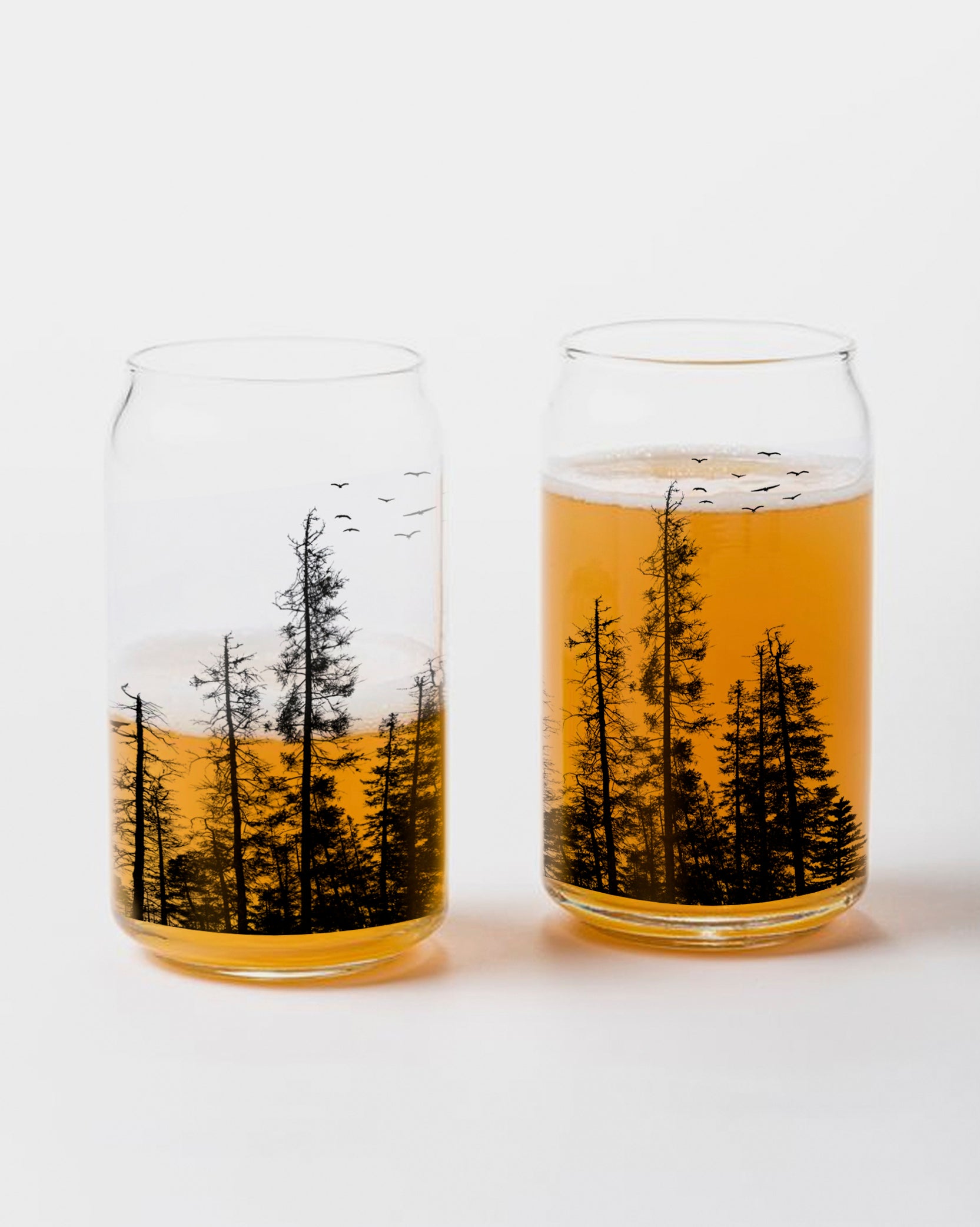 Pine Tree Forest Can Glasses 1