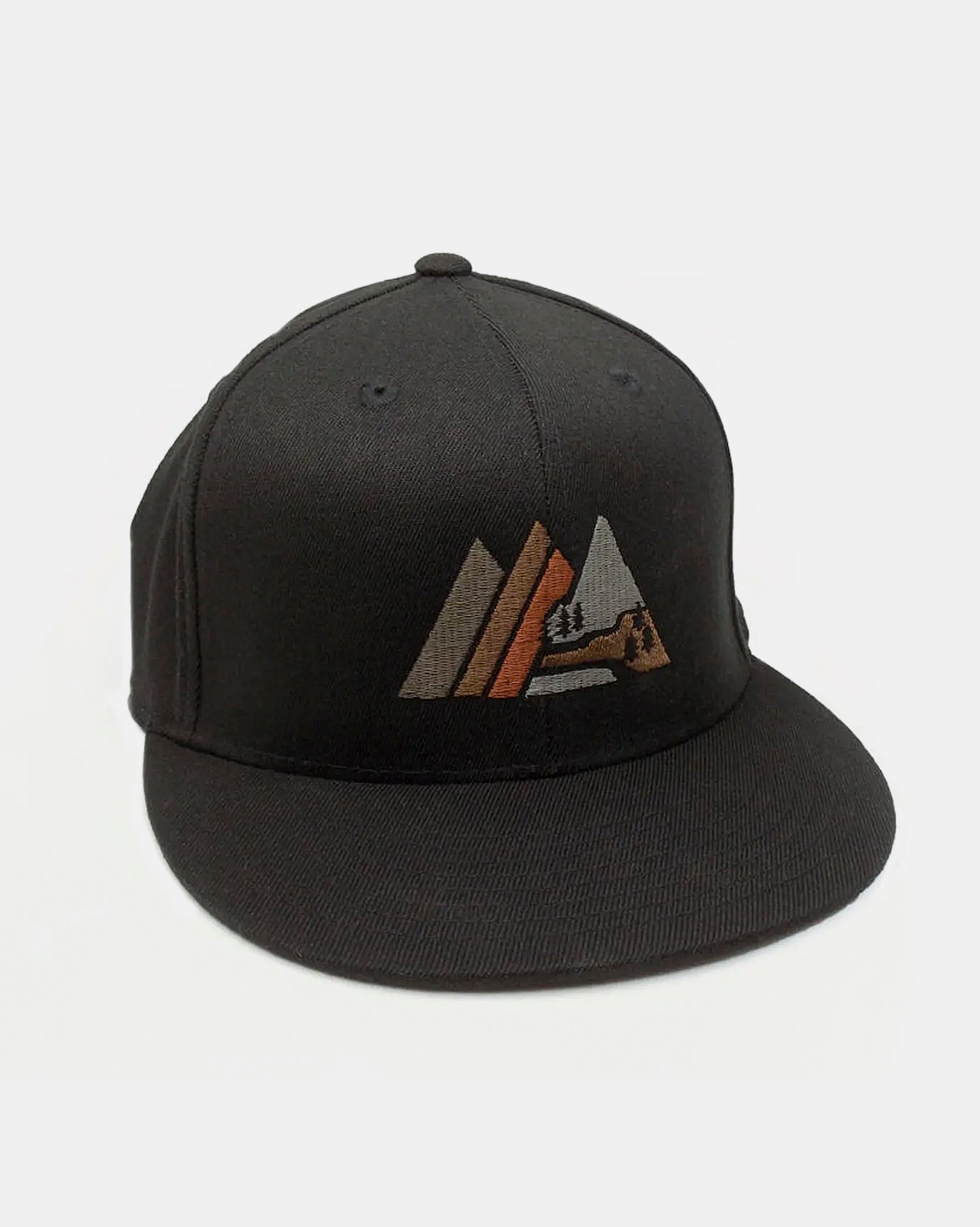 Retro Mountain Black Cap 1