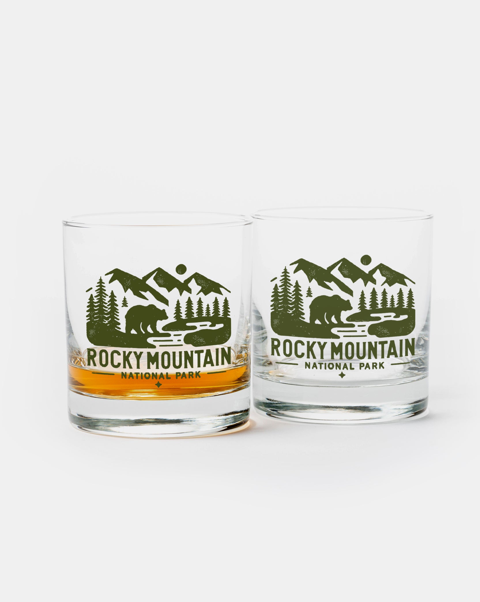 Rocky Mountain National Park Whiskey Glasses 1