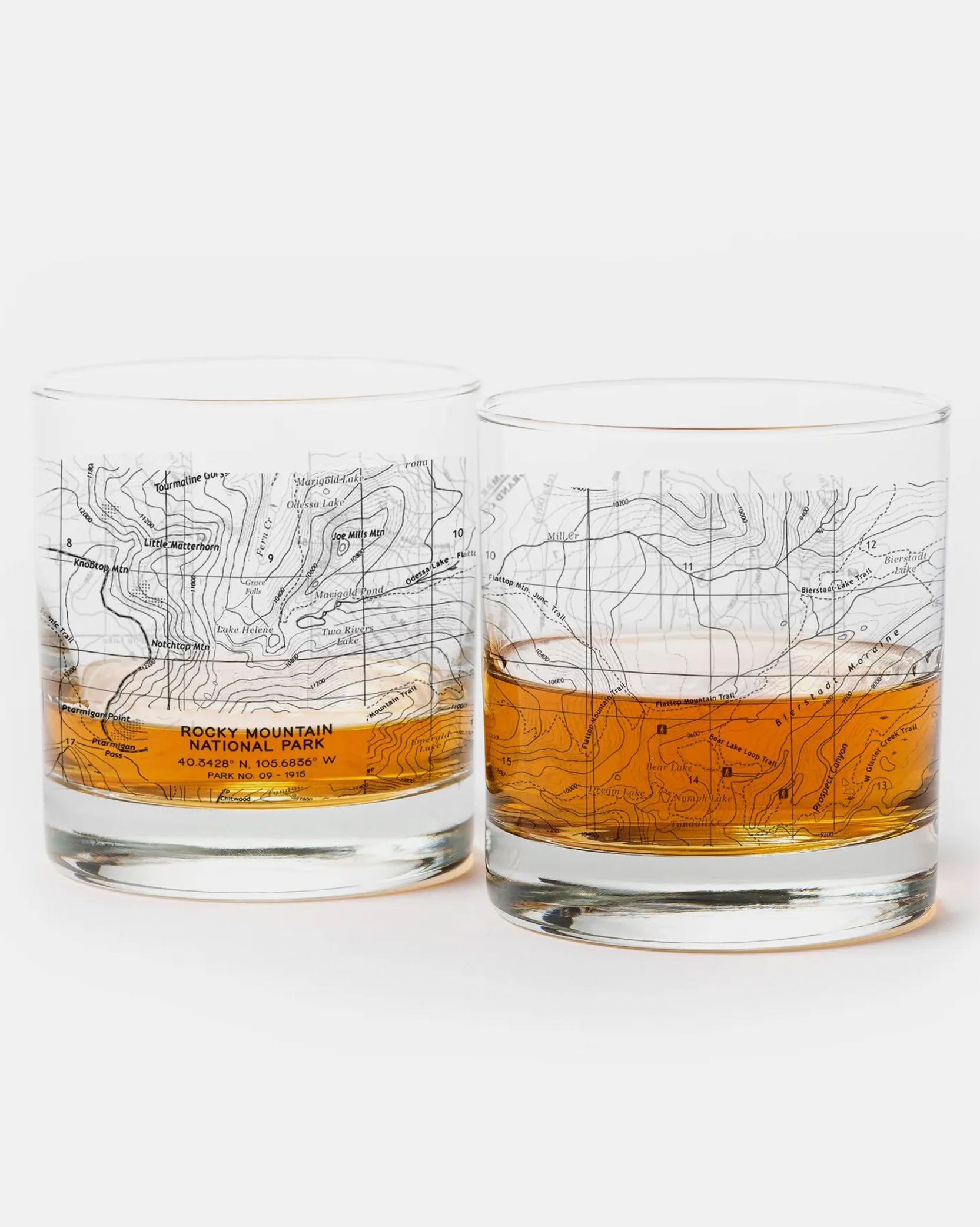 Rocky Mountain National Park Whiskey Glasses 1