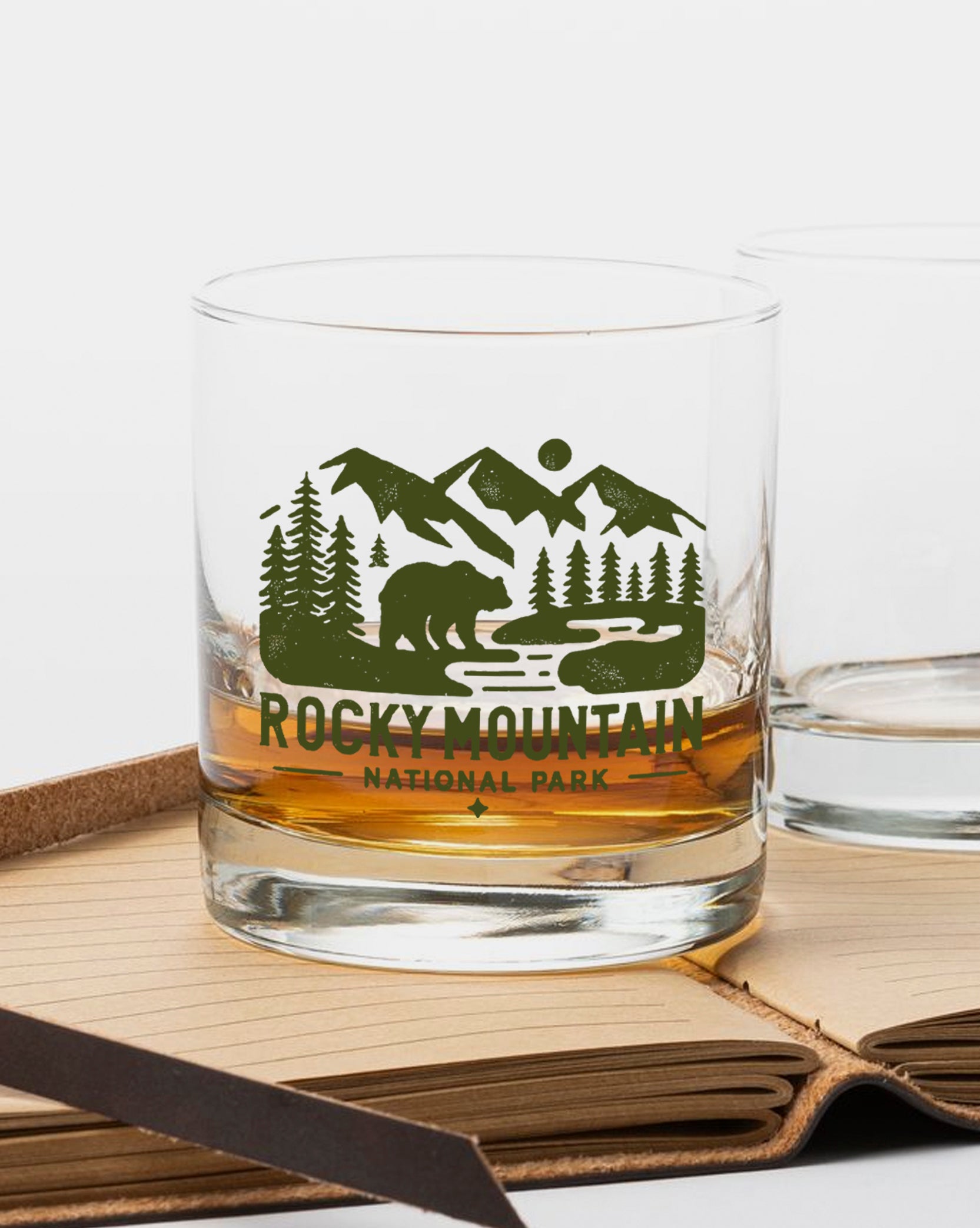 Rocky Mountain National Park Whiskey Glasses 3