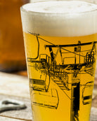 Ski Lift Pint Glass Set 2