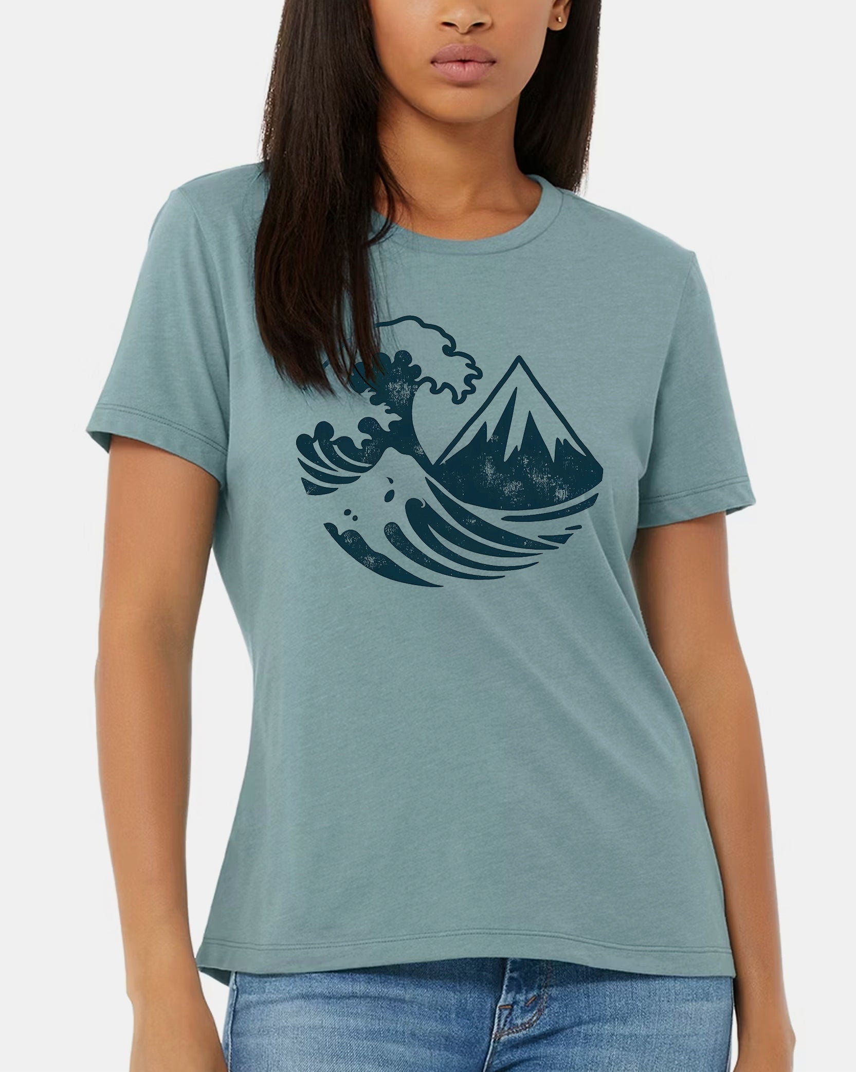 Womens Peak Surfing Tshirt 1