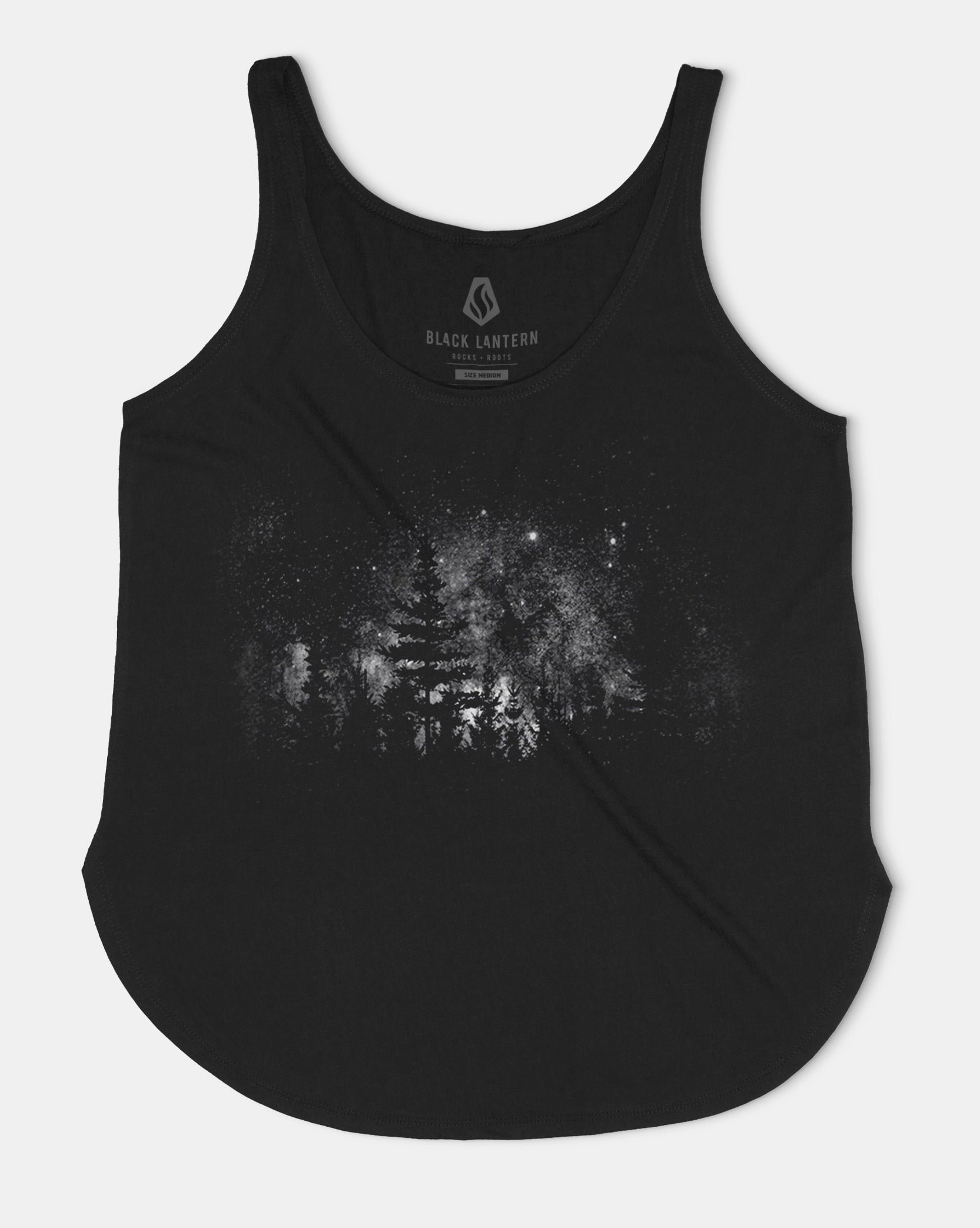 Womens Stars and Night Landscape Tank Top 2