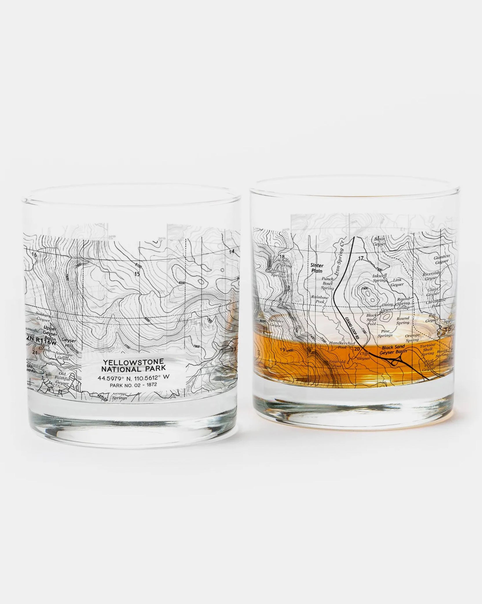 Yellowstone National Park Whiskey Glasses 1