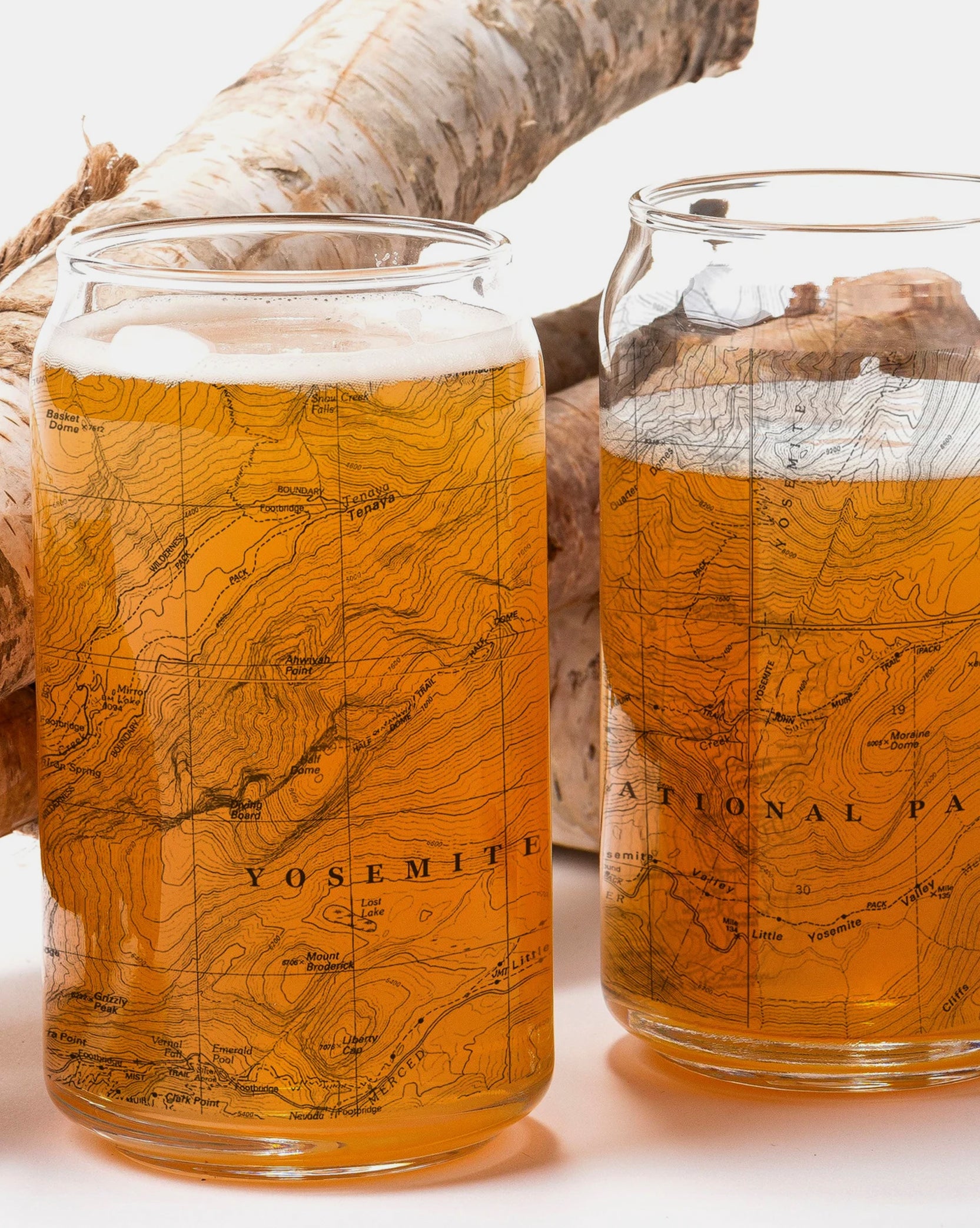 Yosemite National Park Topgraphic Map Can Glasses 2