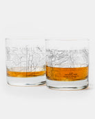 Zion National Park Topographic Whiskey Glasses